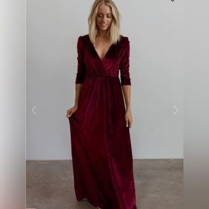NWT Baltic Born Sofia Velvet Maxi Dress